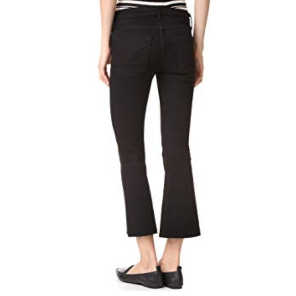 NEW • Hudson • Mia Cropped Flare Jeans Black 26 - Picture 2 of 4